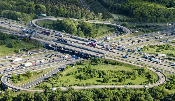 Motorvägen A3 Frankfurt korsar — Stockfoto