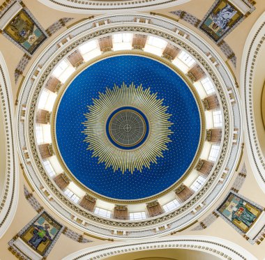  chappel Karl Borromaeus v Merkezi mezarlığın içinde