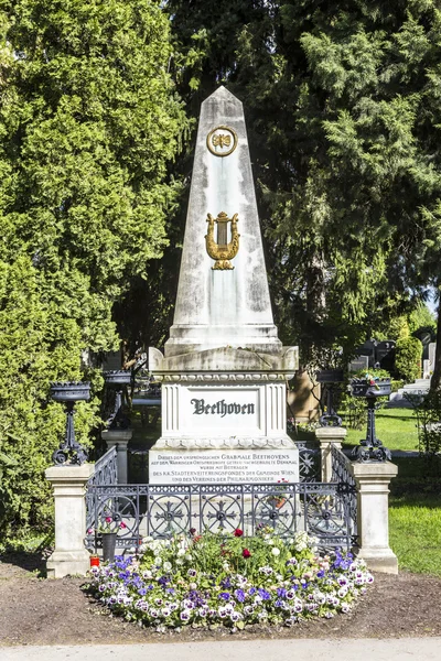Último lugar de descanso do compositor Ludwig van Beethoven no Vienn — Fotografia de Stock
