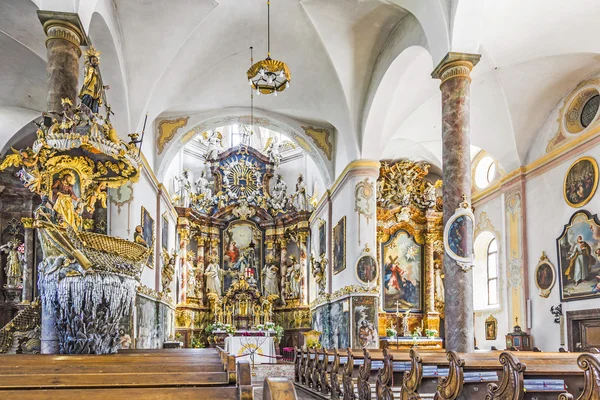 Famous Fischerkanzel in the Trunesco abbey — Stock Photo, Image