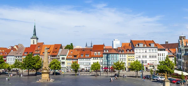 Vista sul centro storico di Erfurt, Germania — Foto Stock