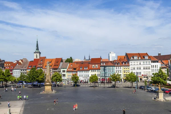 Vista sul centro storico di Erfurt, Germania — Foto Stock