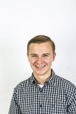  Akıllı dost görünümlü genç çocuk