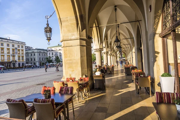 Vista della piazza principale del mercato dall'edificio Cloth Hall — Foto Stock