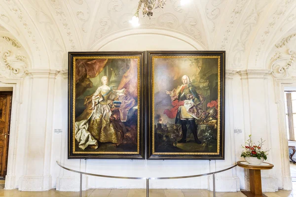 Portrait von maria theresia und franz i. stephans — Stockfoto