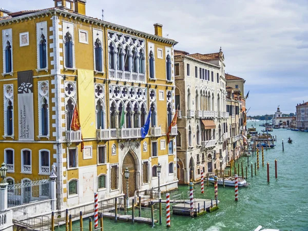 Grand Canal Velencében Olaszország — Stock Fotó