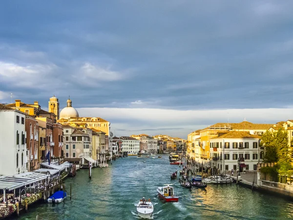 Canal Grande w Wenecji Włochy — Zdjęcie stockowe