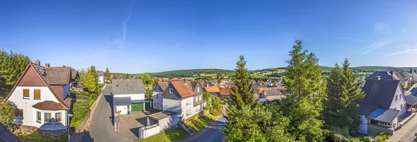 Landskap på byn av Brandoberndorf — Stockfoto