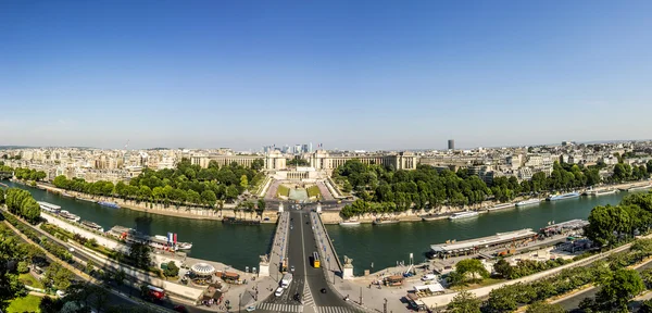 Párizs Skyline from la tour Eiffel — Stock Fotó