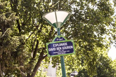Esplanade david ben gurion eski sokak tabelası