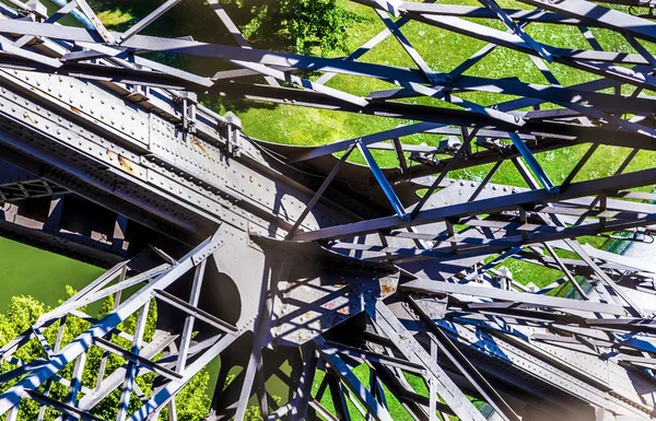 Abstract view of details of Eiffel Tower in Paris, France — Stock Photo, Image