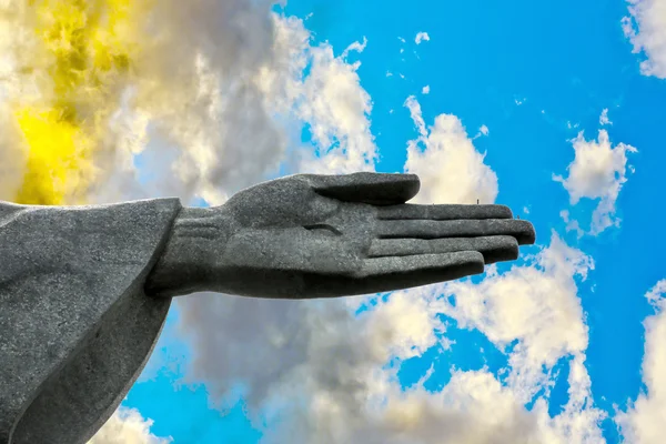 The Christ the Redeemer statue in detail — Stock Photo, Image