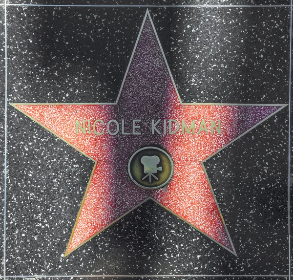 Nicole Kidmans star sur Hollywood Walk of Fame — Photo