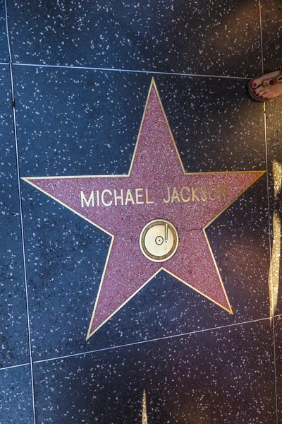 A estrela de Michael Jackson na Calçada da Fama de Hollywood — Fotografia de Stock