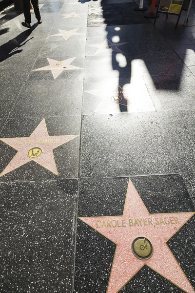 Carol Bayer Sagers star on Hollywood Walk of Fame — Stockfoto