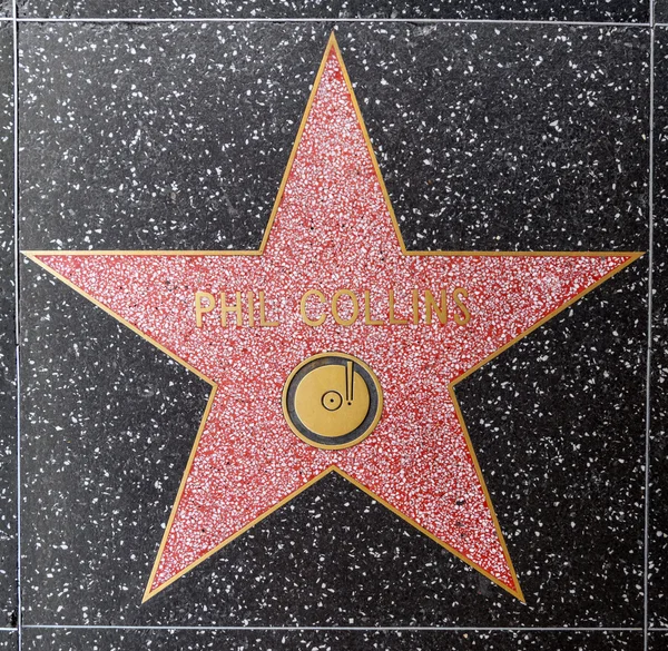 할리우드 명예의 거리에 Phil Collins 스타 — 스톡 사진