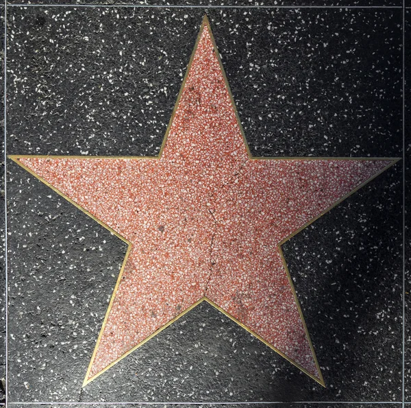 ハリウッド ・ ウォーク ・ オブ ・ フェームに空の星 — ストック写真
