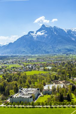  eski city Salzburg için kaleden Hohensalzburg görüntülemek 