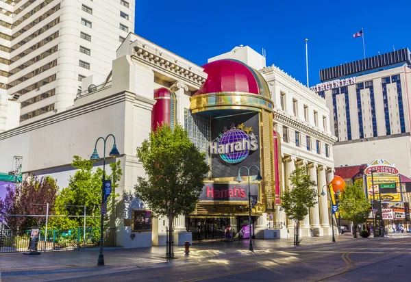 Fachada de Harrahs casino en Reno — Foto de Stock