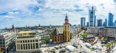 Hauptwachen, Almanya ile Frankfurt Hava görünümünü bir yaz d