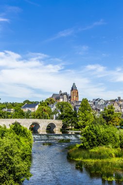 eski Lahn Köprüsü ve Wetzlar dom görünümüne