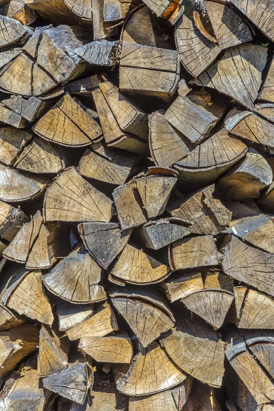 Detalle de la leña grapada — Foto de Stock