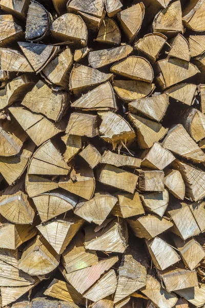 Detalle de la leña grapada — Foto de Stock