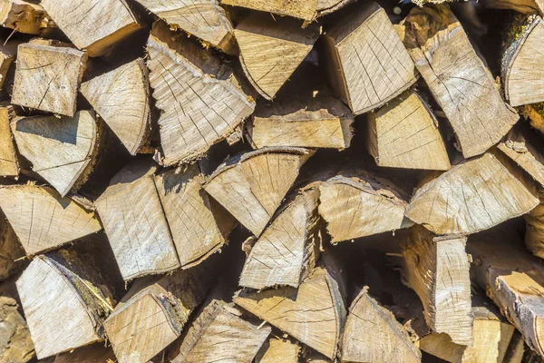 Detail staplových palivového dřeva — Stock fotografie