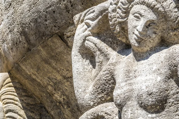 Mythological relief in the Sprudelhof of Bad Nauheim — Stock Photo, Image