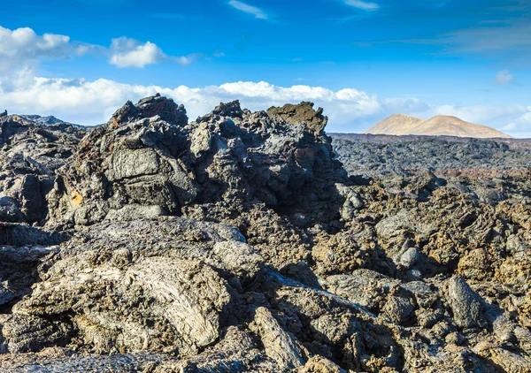 石头的火山流给美丽的结构 — 图库照片