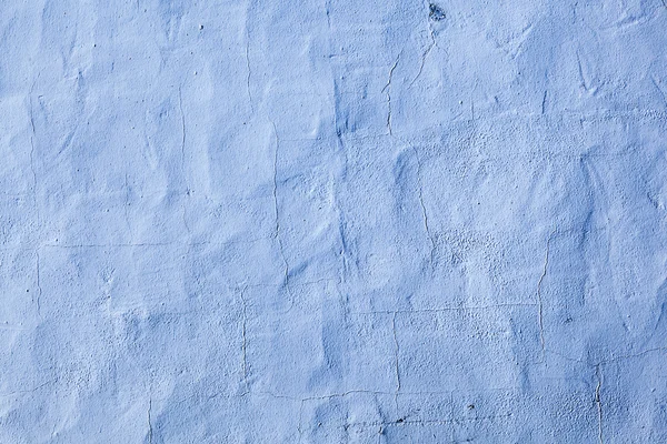 蓝色彩绘老混凝土墙 — 图库照片