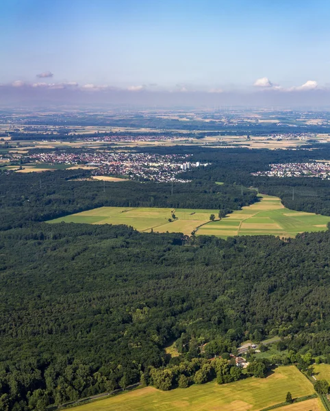 Luchtfoto van Rhein-Main-gebied in Hessen — Stockfoto