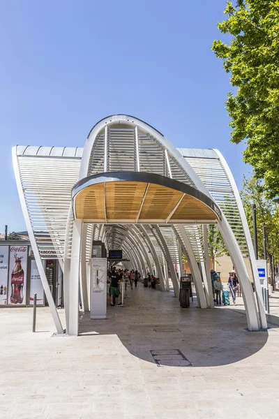 Moderní autobusové nádraží Gare Routiere v Aix en Provence — Stock fotografie