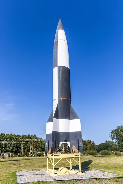 German WW2 V2 rocket   in Peenemuende — Stock Photo, Image