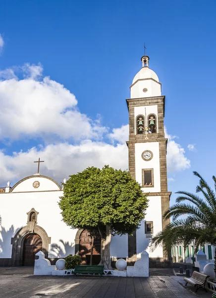Beautiful church of San Gines in Arrecife — Stock Photo, Image