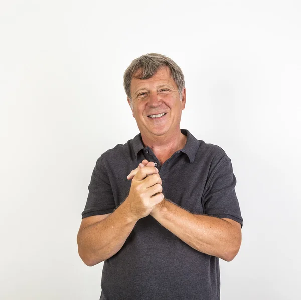 Portrait of attractive senior man — Stock Photo, Image