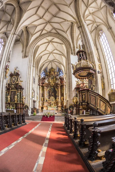 Interieur van de kerk van de Piaristen in Krems — Stockfoto