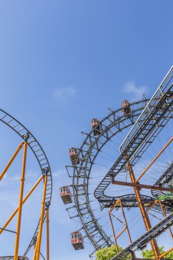 Prater Wiener Riesenrad görünümünü