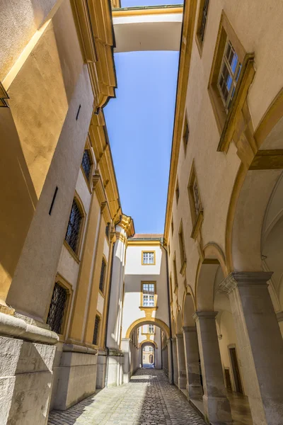 Manastır Melk Lower Austria'deki / daki Tuna Nehri — Stok fotoğraf