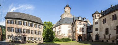 old castle in medieval city of Buedingen  clipart