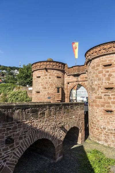 Vieux mur de la ville à Buedingen — Photo