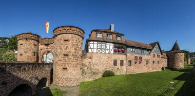 old city wall in Buedingen  clipart