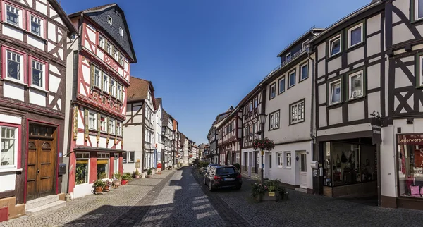 Blick auf die berühmte Altstadt von Lich — Stockfoto