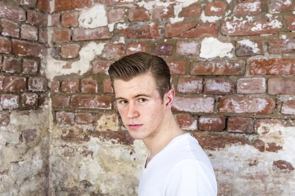 Cute teenage boy with red hair — Stock Photo, Image