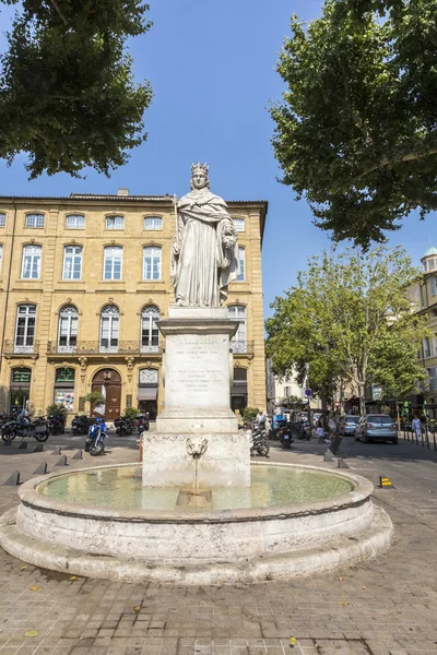 Famosa fontana du Roi Rene in Aix en Provence — Foto Stock