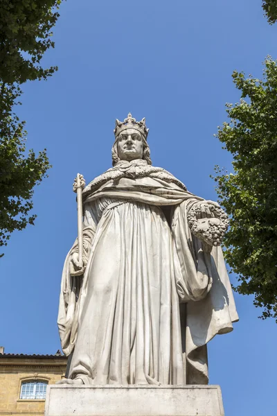 Słynna fontanna du Roi Rene w Aix en Provence — Zdjęcie stockowe