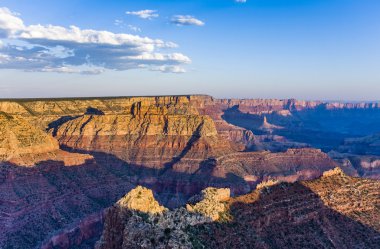 grand canyon'ın renkli günbatımında