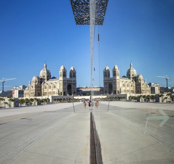 The modern building of Museum of European and Mediterranean Civi — Stock Photo, Image