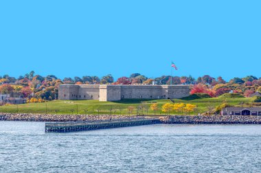 New London 'daki Fort Trumbull' a öğleden sonra güneşi