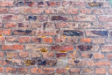Tarihi tuğla duvarın grunge arkaplanı